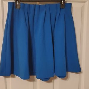 Blue Mini Skater Skirt